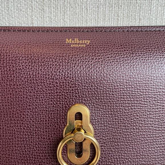 Mulberry Amberley Clutch crossbody in Burgundy - Picture 8 of 14